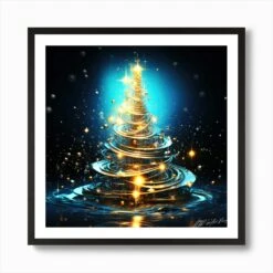 Christmas Tree Viral - Christmas Tree Liquidity Art Print -Xmas Gifts Hub m2Fgen2Fart print square framed black2F02c79a2a 5010 4fbe a8c1 466c3b5318a2