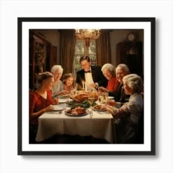 Christmas Dinner With Happy Family And Friends 1 Art Print 10 Christmas Dinner With Happy Family And Friends 1 Art Print -Xmas Gifts Hub m2Fgen2Fart print square framed black2F0a08bb02 fe63 4663 afb6 84eae8bd5d73