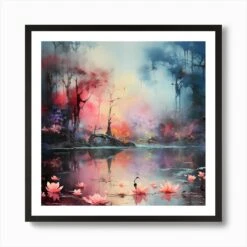 Christmas Carols, Monet-Style Art Print -Xmas Gifts Hub m2Fgen2Fart print square framed black2F13b101e5 9a81 4254 ae7c 110e85f6424f