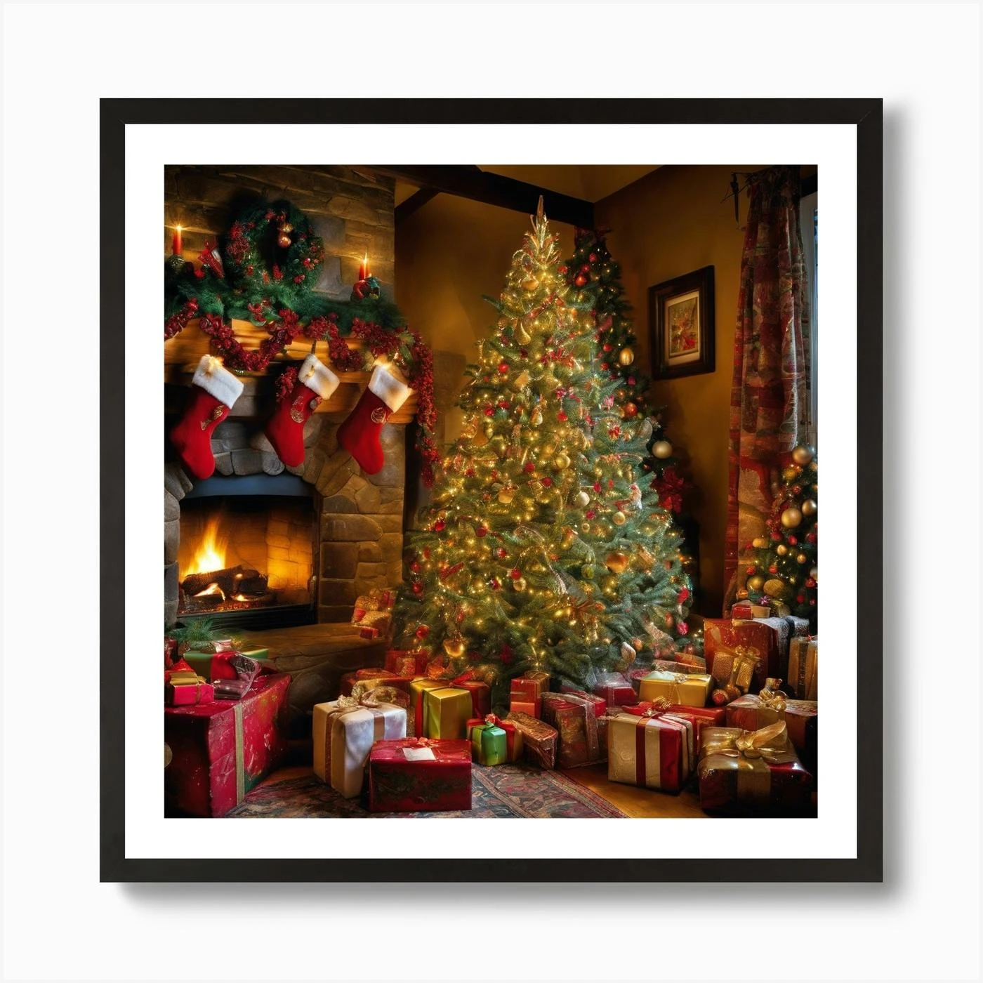 Christmas Tree 1 Art Print 5 Christmas Tree 1 Art Print - Image 3
