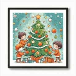 Christmas Tree Abstract Christmas 2 Art Print 10 Christmas Tree Abstract Christmas 2 Art Print -Xmas Gifts Hub m2Fgen2Fart print square framed black2F2071e982 8e48 4756 99f5 4b26e088e259