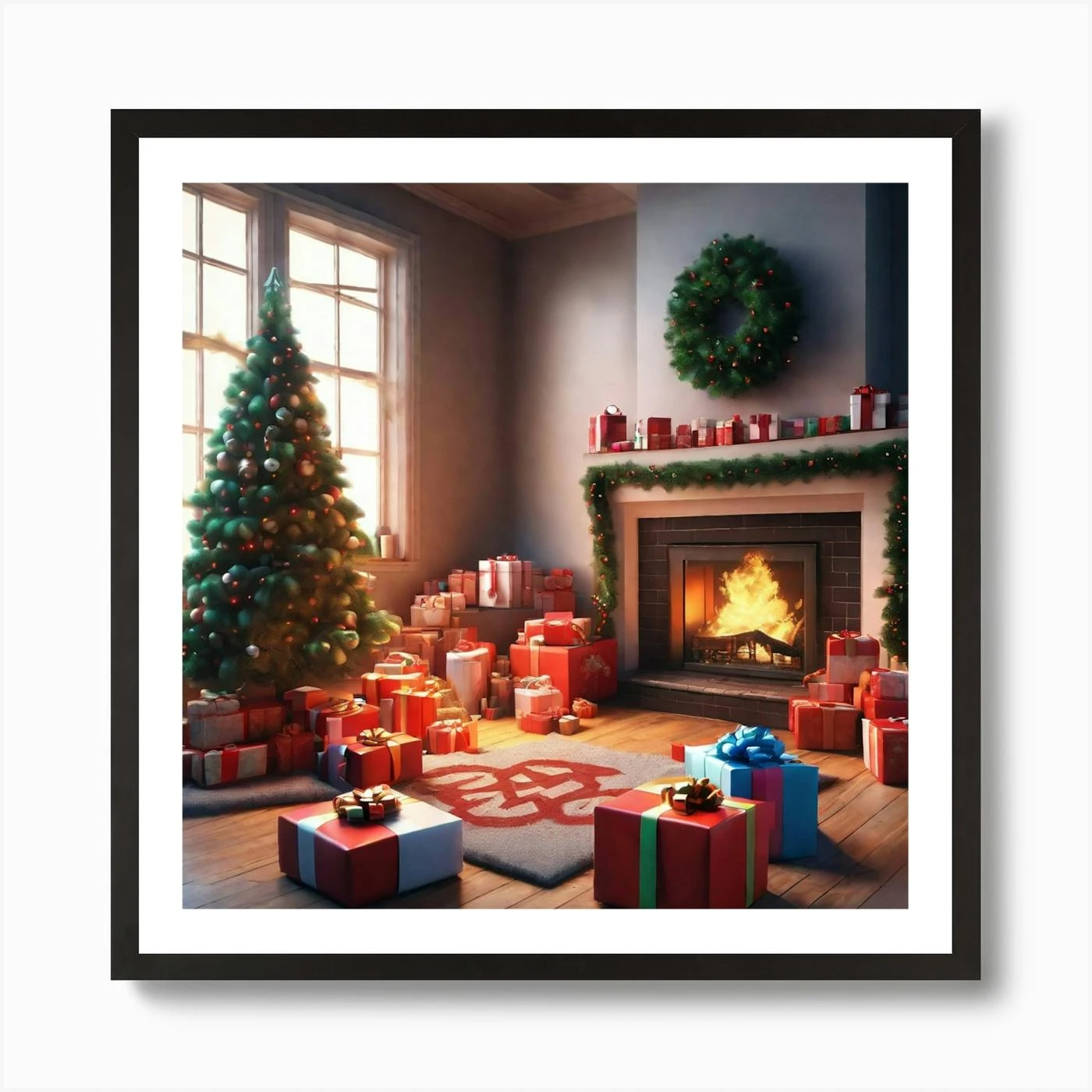 Christmas Tree In The Living Room 54 Art Print 5 Christmas Tree In The Living Room 54 Art Print - Image 3