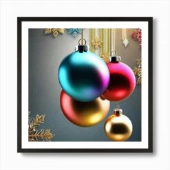 Christmas Ornaments 119 Art Print 10 Christmas Ornaments 119 Art Print -Xmas Gifts Hub m2Fgen2Fart print square framed black2F26542101 ce25 4f74 b182 8182b3be8f59
