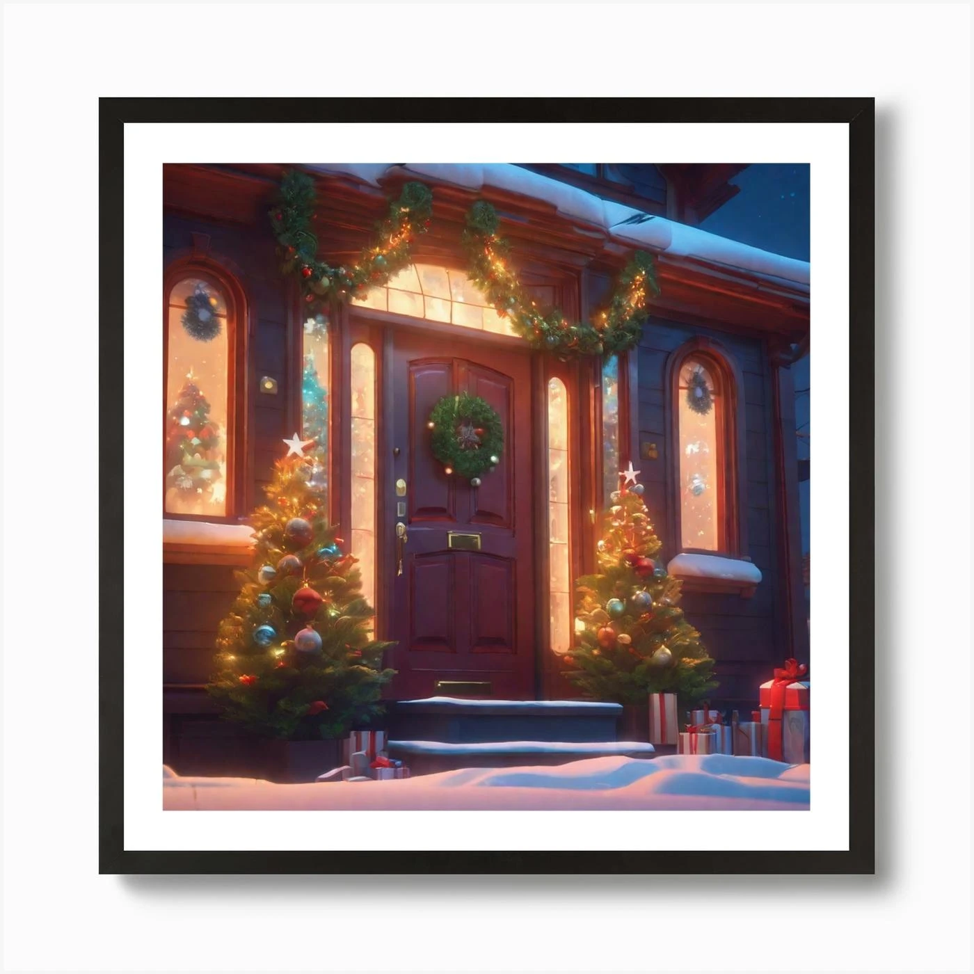 Christmas House 184 Art Print 5 Christmas House 184 Art Print - Image 3