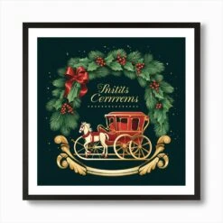 Christmas Wreath 2 Art Print 10 Christmas Wreath 2 Art Print -Xmas Gifts Hub m2Fgen2Fart print square framed black2F2c379fe7 1e5f 4823 9daa 3a4432d4e35e