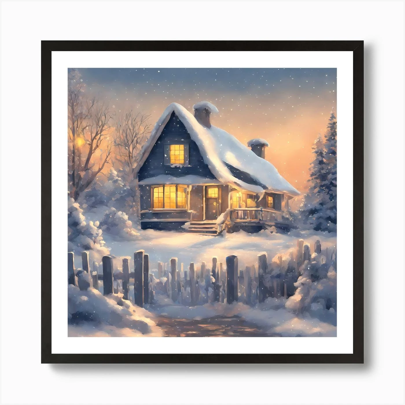 CHRISTMAS Night 9 Vector Art Art Print 5 CHRISTMAS Night 9 Vector Art Art Print - Image 3