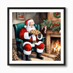 Christmas Santa 43 Art Print 10 Christmas Santa 43 Art Print -Xmas Gifts Hub m2Fgen2Fart print square framed black2F381f1c33 e904 4dcb b34e 58e333b65c6d