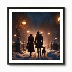 Christmas Carol Art Print -Xmas Gifts Hub m2Fgen2Fart print square framed black2F4543294e 67c3 4f5a 9634 685815ce1c2f