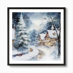 Christmas Easel Whirlwind Art Print -Xmas Gifts Hub m2Fgen2Fart print square framed black2F4e8c9b1b 2428 4fa0 bef7 99a5eef3f0be