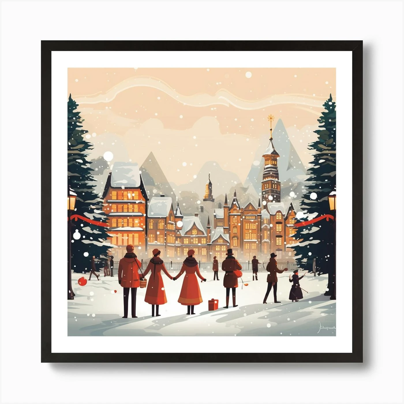 Christmas In Switzerland Art Print 5 Christmas In Switzerland Art Print - Image 3
