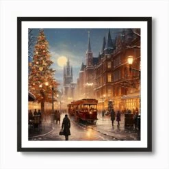 Christmas Eve In The City Art Print 10 Christmas Eve In The City Art Print -Xmas Gifts Hub m2Fgen2Fart print square framed black2F6f58ef8e 1a09 4493 8e2d 3d51f8b83fb8