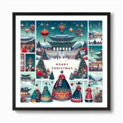 Korean Christmas Set Art Print 10 Korean Christmas Set Art Print -Xmas Gifts Hub m2Fgen2Fart print square framed black2F722eadbf 5fcf 4fd4 bff9 c86e37836fa4