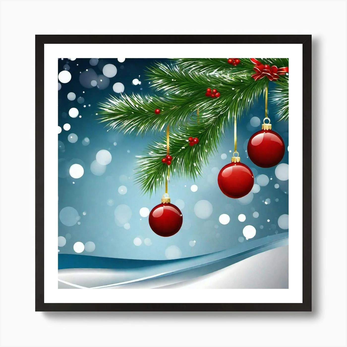 Christmas Tree 36 Art Print 5 Christmas Tree 36 Art Print - Image 3