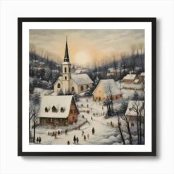 Woven Christmas Stroke Whirl Art Print -Xmas Gifts Hub m2Fgen2Fart print square framed black2F9c2d96f2 1f46 4b3d 91c0 f3a8534b581b