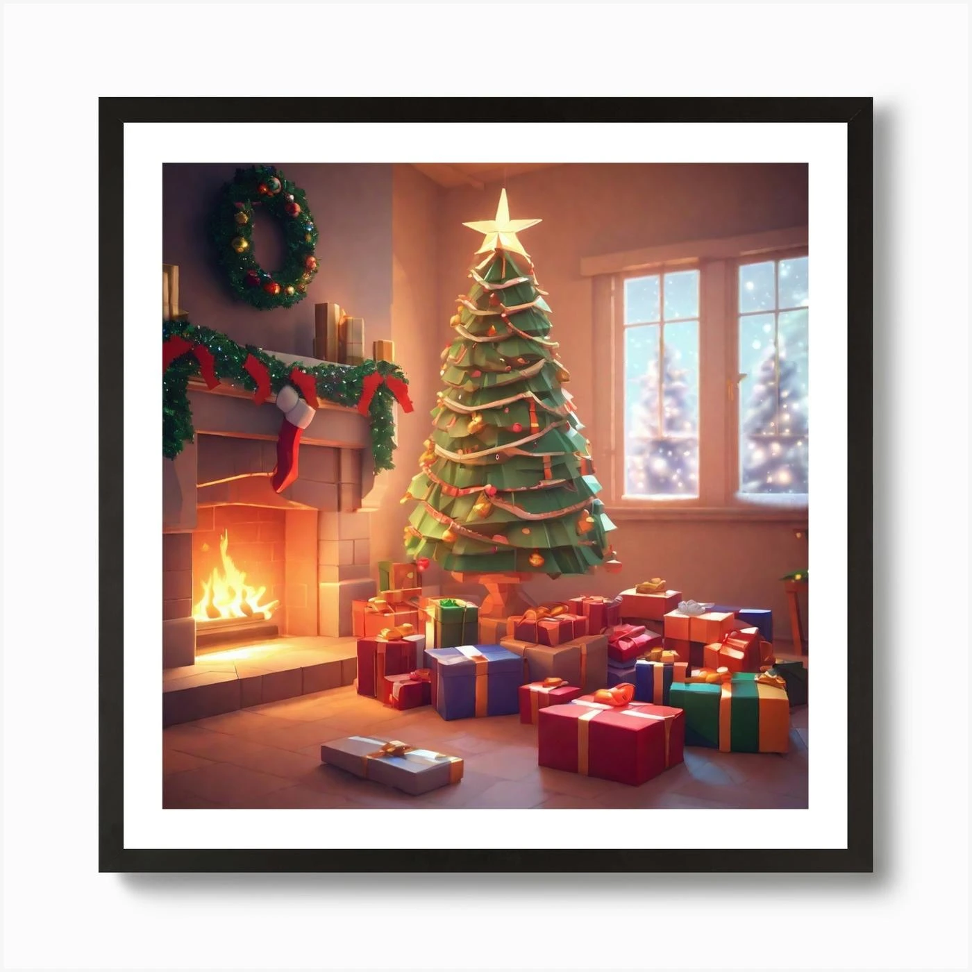 Christmas Tree 48 Art Print 5 Christmas Tree 48 Art Print - Image 3