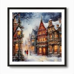 Christmas Village 1 Art Print 10 Christmas Village 1 Art Print -Xmas Gifts Hub m2Fgen2Fart print square framed black2Facd8c8dd 0336 41a7 b2fe 86abc2f0ba1d