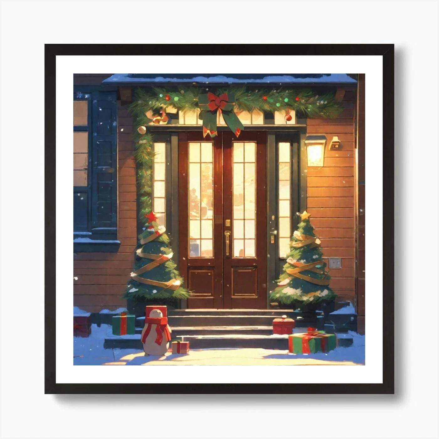 Christmas Decoration On Home Door Golden Ratio Fake Detail Trending Pixiv Fanbox Acrylic Palette (4) Art Print 5 Christmas Decoration On Home Door Golden Ratio Fake Detail Trending Pixiv Fanbox Acrylic Palette (4) Art Print - Image 3
