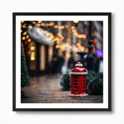 Christmas In London Art Print -Xmas Gifts Hub m2Fgen2Fart print square framed black2Fbef5ef9b 9ad7 490a 8dc6 f3ac8d2dbe94