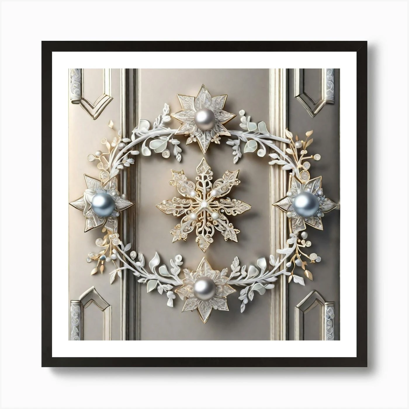 Christmas Decoration On Home Door Miki Asai Macro Photography Close Up Hyper Detailed Trending O (5) Art Print 5 Christmas Decoration On Home Door Miki Asai Macro Photography Close Up Hyper Detailed Trending O (5) Art Print - Image 3