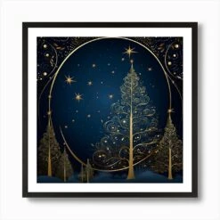 Christmas Tree Background Art Print -Xmas Gifts Hub m2Fgen2Fart print square framed black2Fcc5a46eb 3c32 49d5 a2d9 d8fc82f5fda4