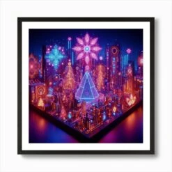 Christmas City Art Print 10 Christmas City Art Print -Xmas Gifts Hub m2Fgen2Fart print square framed black2Fe8190483 dd5f 457a 9d30 66df440af984