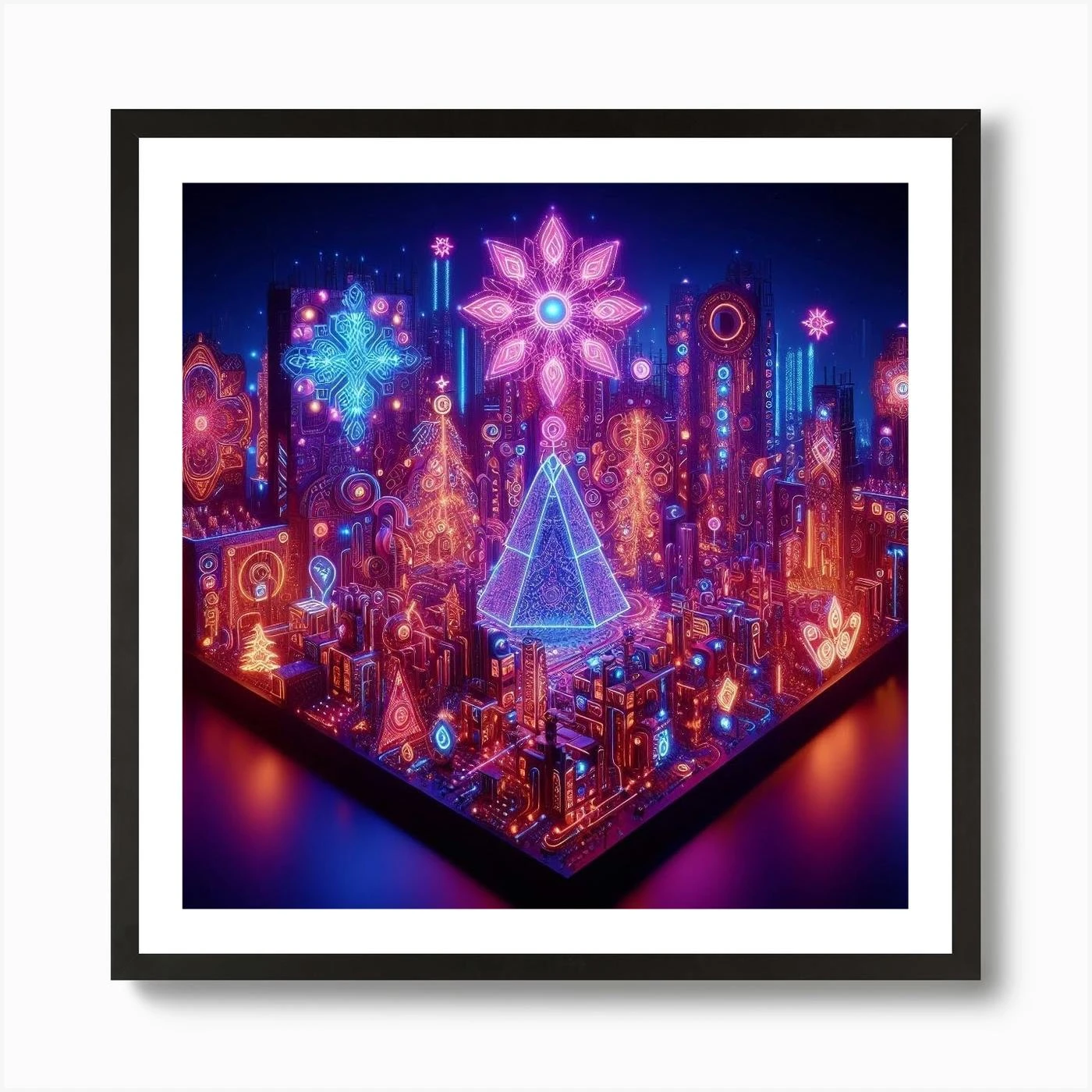 Christmas City Art Print 5 Christmas City Art Print - Image 3
