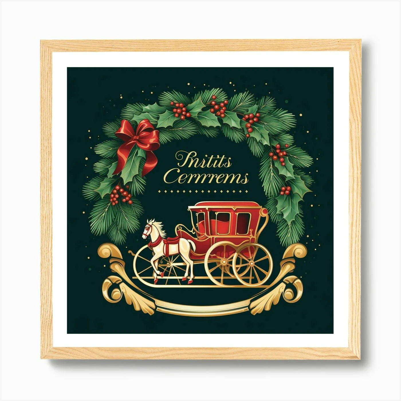 Christmas Wreath 2 Art Print 7 Christmas Wreath 2 Art Print - Image 5