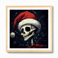 Merry Christmas! Christmas Skeleton Art Print -Xmas Gifts Hub m2Fgen2Fart print square framed oak2F0f5211a0 1695 4d1e bff3 880078f5d397