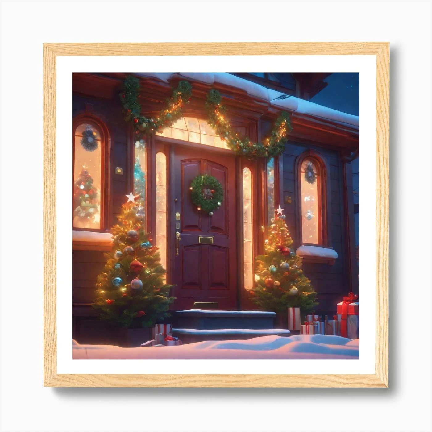 Christmas House 184 Art Print 7 Christmas House 184 Art Print - Image 5