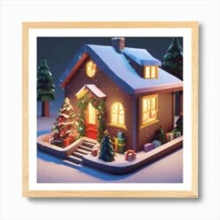 Christmas House 106 Art Print 12 Christmas House 106 Art Print -Xmas Gifts Hub m2Fgen2Fart print square framed oak2F2673ae52 dd9b 4e89 b950 df372bc5d414
