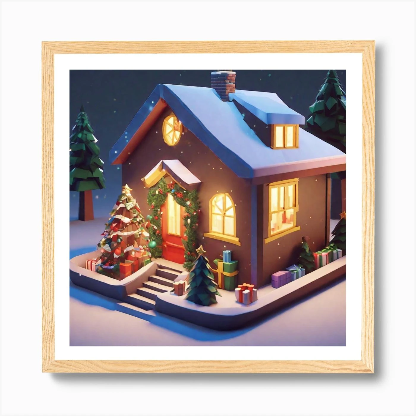 Christmas House 106 Art Print 7 Christmas House 106 Art Print - Image 5