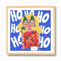 Ho Ho Ho - Merry Christmas Art Print 12 Ho Ho Ho - Merry Christmas Art Print -Xmas Gifts Hub m2Fgen2Fart print square framed oak2F30714e1f 0ece 4bb2 84e0 a73efccb0017