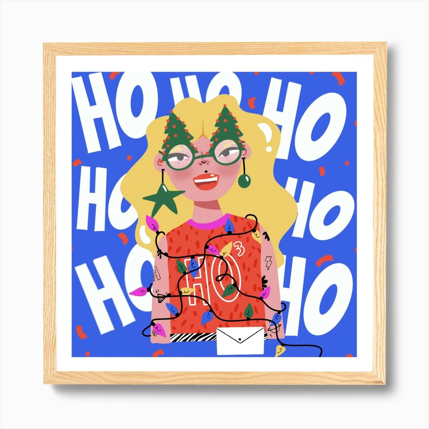 Ho Ho Ho - Merry Christmas Art Print 7 Ho Ho Ho - Merry Christmas Art Print - Image 5