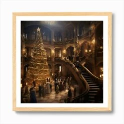Christmas Ball At An Amsterdam Palace Art Print -Xmas Gifts Hub m2Fgen2Fart print square framed oak2F32ec1cc5 1d22 4ddb a8b1 d0b621f9e03b