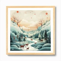 Christmas Lovely Paradise 7 Art Print -Xmas Gifts Hub m2Fgen2Fart print square framed oak2F36d6933b 6b93 46bf 8fde 1ec46ae2ba56