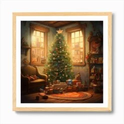 Christmas Tree In The Living Room 1 Art Print 12 Christmas Tree In The Living Room 1 Art Print -Xmas Gifts Hub m2Fgen2Fart print square framed oak2F392aad95 982a 43f1 b476 a0b353ec89c1