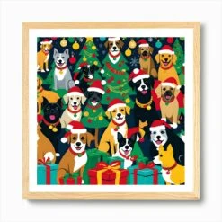 Vango CHRISTMAS PARTY DOGS Art Print 12 Vango CHRISTMAS PARTY DOGS Art Print -Xmas Gifts Hub m2Fgen2Fart print square framed oak2F48fa034d 9a07 49aa b916 cae72bbe6f26