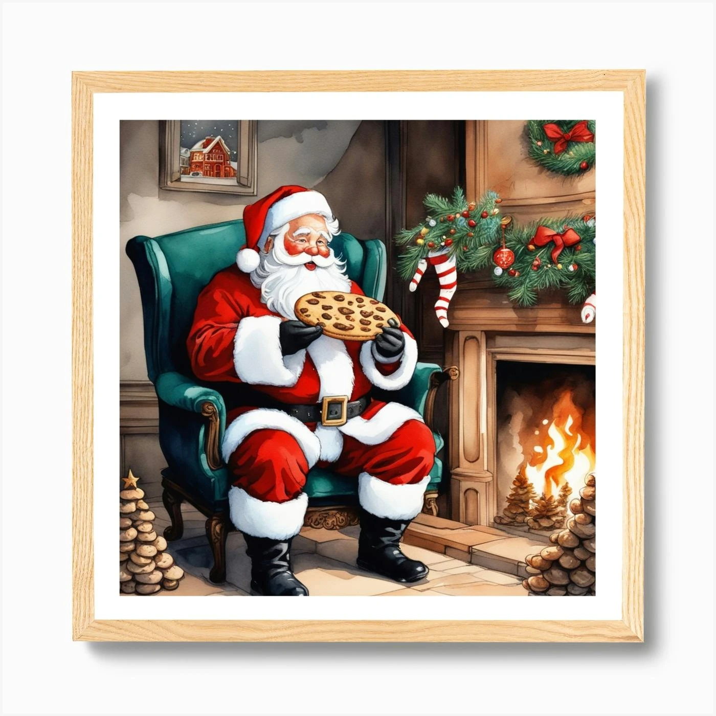 Christmas Santa 43 Art Print 7 Christmas Santa 43 Art Print - Image 5