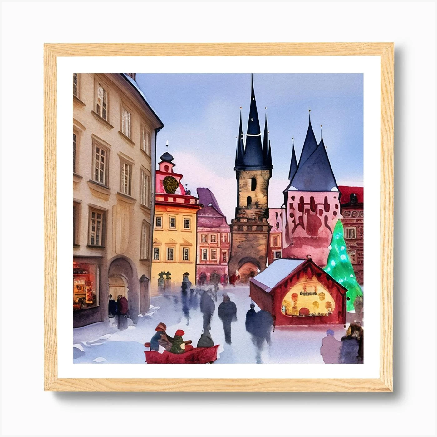 Christmas In Prague Praha Czech Republic 1 Art Print 7 Christmas In Prague Praha Czech Republic 1 Art Print - Image 5