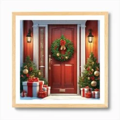 Christmas Door 185 Art Print 12 Christmas Door 185 Art Print -Xmas Gifts Hub m2Fgen2Fart print square framed oak2F5b2c8b50 9d22 4712 a55a 1dad53785915