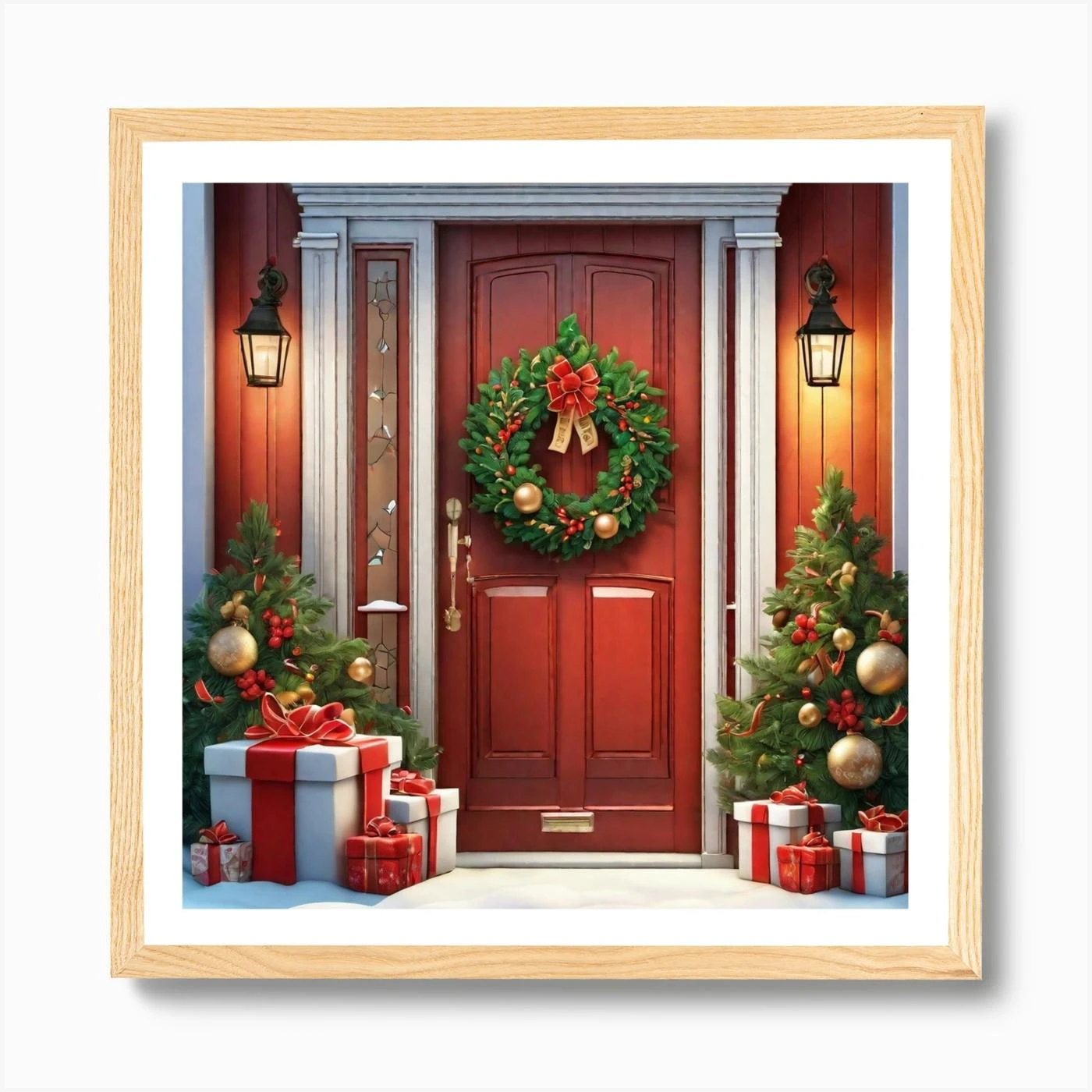 Christmas Door 185 Art Print 7 Christmas Door 185 Art Print - Image 5