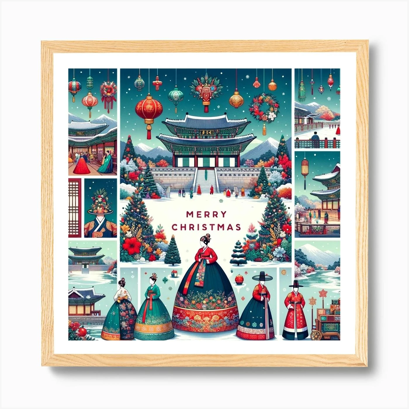 Korean Christmas Set Art Print 7 Korean Christmas Set Art Print - Image 5
