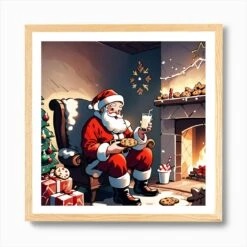 Christmas Santa 5 Art Print 12 Christmas Santa 5 Art Print -Xmas Gifts Hub m2Fgen2Fart print square framed oak2F70d73334 b29d 402a b991 2fcfe87e1184