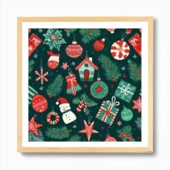 Christmas Background 1 Art Print -Xmas Gifts Hub m2Fgen2Fart print square framed oak2F7f46859f 91e7 49df 8dbc 0e1ae33ac31a