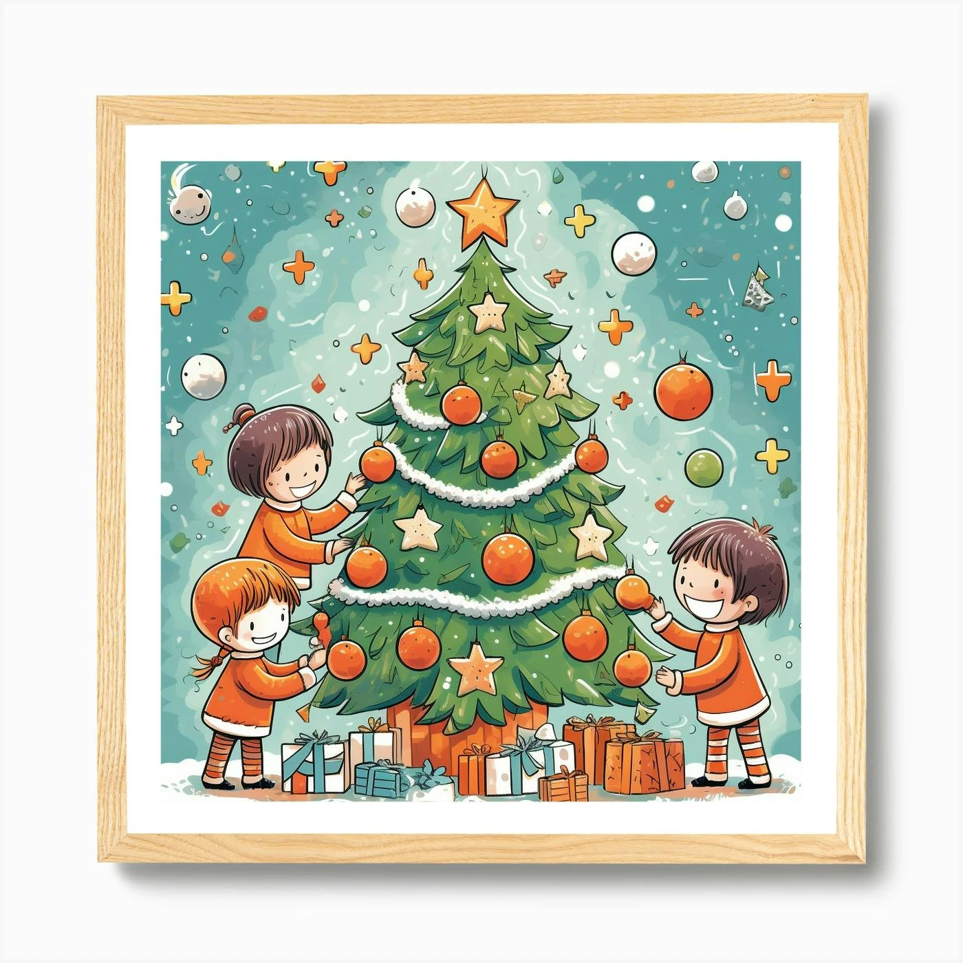 Christmas Tree Abstract Christmas 2 Art Print 7 Christmas Tree Abstract Christmas 2 Art Print - Image 5