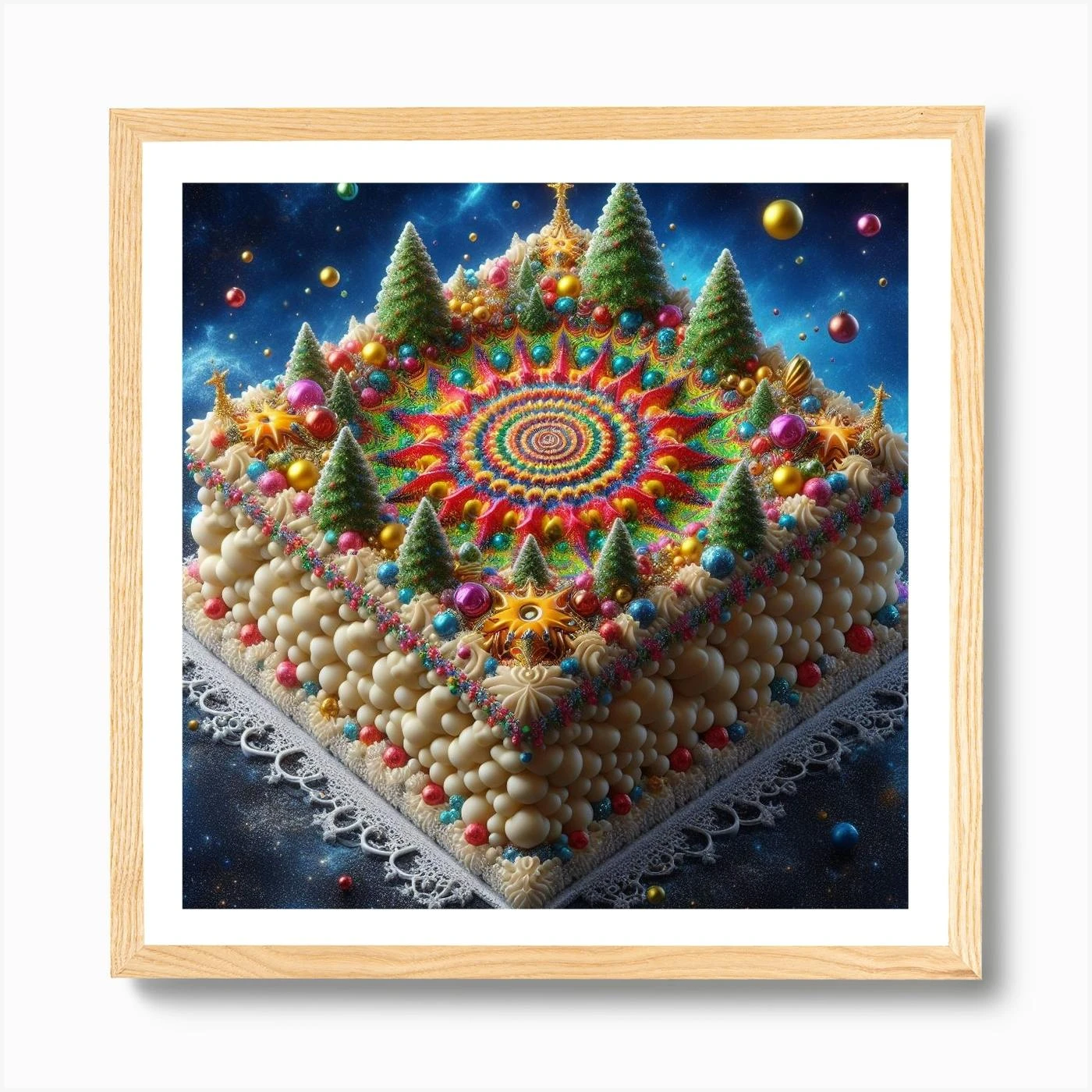 Christmas Cake Art Print 7 Christmas Cake Art Print - Image 5