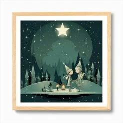 Christmas Elves Art Print 12 Christmas Elves Art Print -Xmas Gifts Hub m2Fgen2Fart print square framed oak2F92917fd2 c774 439c 85db abc8528db9e5