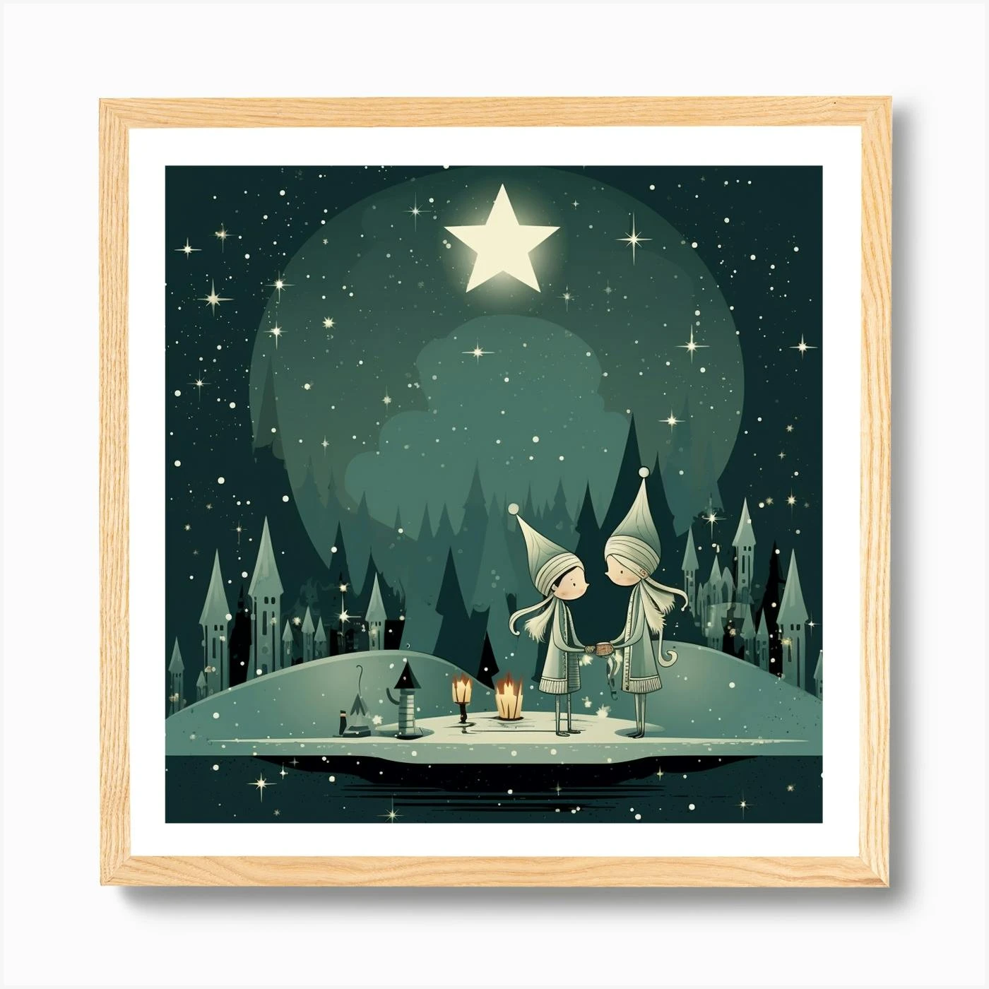 Christmas Elves Art Print 7 Christmas Elves Art Print - Image 5