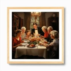 Christmas Dinner With Happy Family And Friends 1 Art Print 12 Christmas Dinner With Happy Family And Friends 1 Art Print -Xmas Gifts Hub m2Fgen2Fart print square framed oak2F97d23f22 15e3 4cd3 a180 7fc79b764bd7