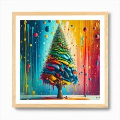 Berryfeliz Navidad Ponchito 2024 A Christmas Print Art Print -Xmas Gifts Hub m2Fgen2Fart print square framed oak2F9979b625 acd9 4f1d a20c ed5b96df1139